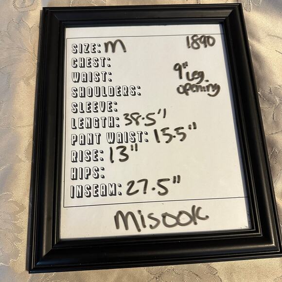 Exclusively MISOOK Womens Size Medium Pants Pull On High Rise Black Acrylic - Picture 4 of 4